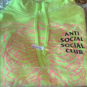 assc car underwater neon yellow hoodie